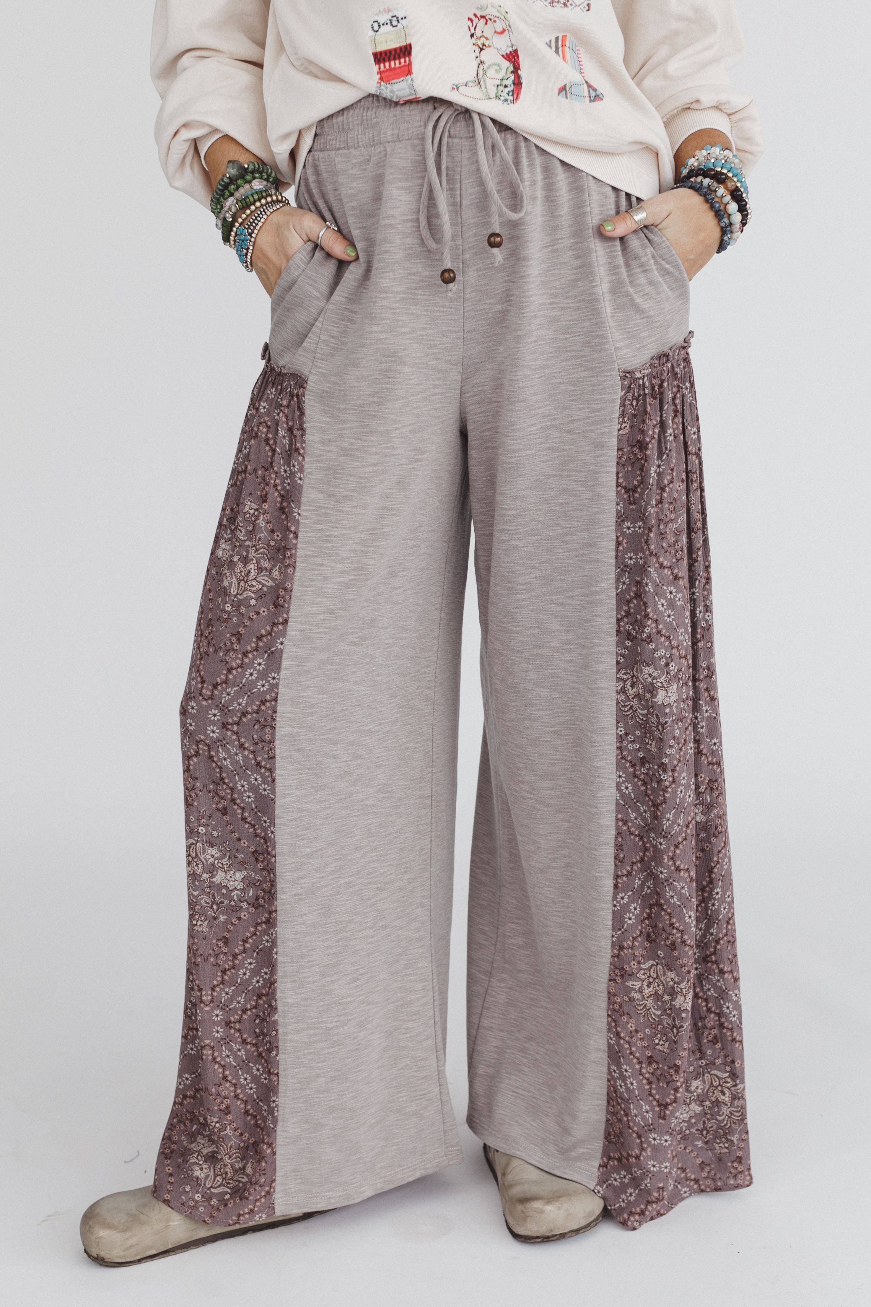 The Nest Cozy Haven Pants - Brown Grey OG