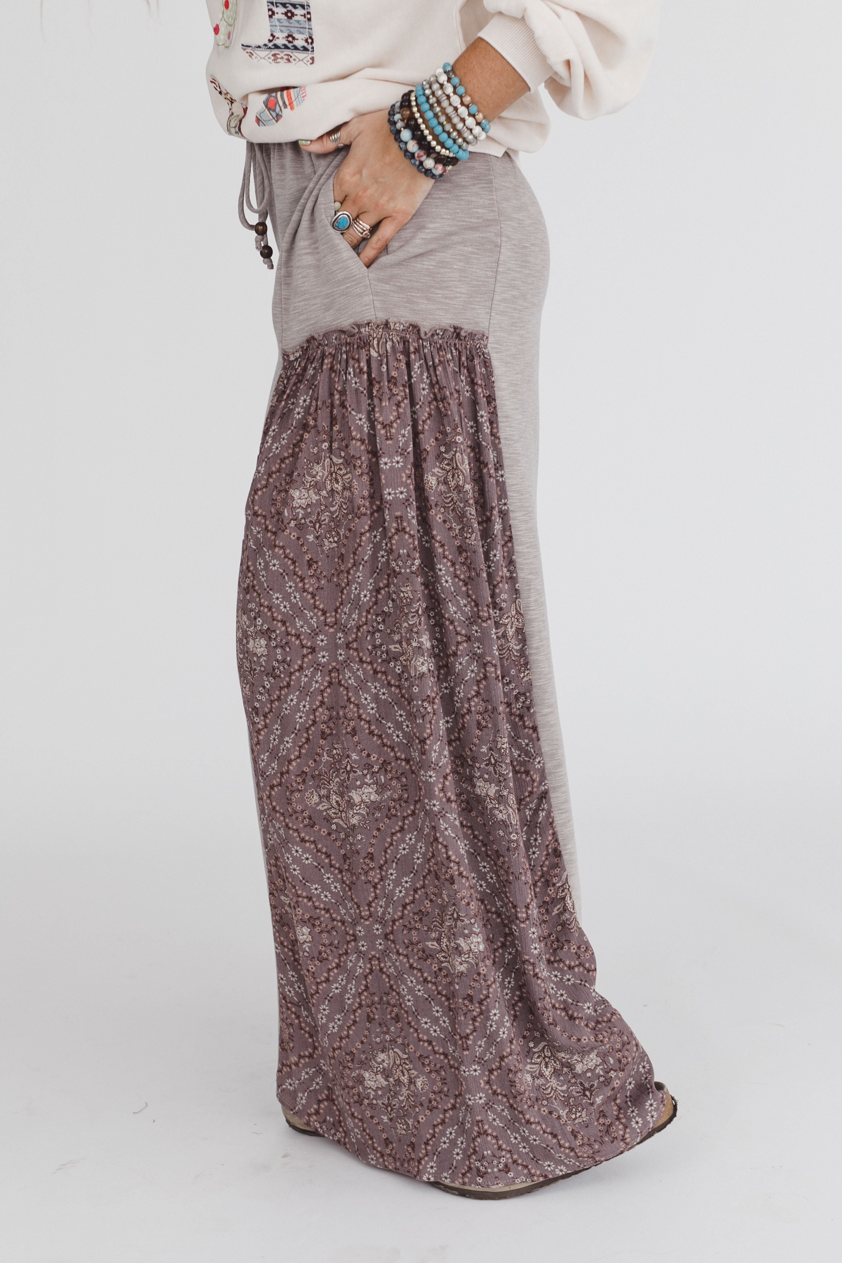 The Nest Cozy Haven Pants - Brown Grey OG