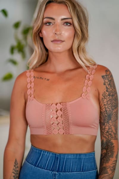 Imagine That Bralette - Pink  - Three Bird Nest