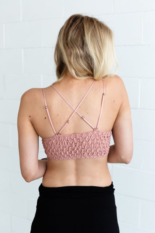 Aranza Lace Bralette - Mauve  - Three Bird Nest