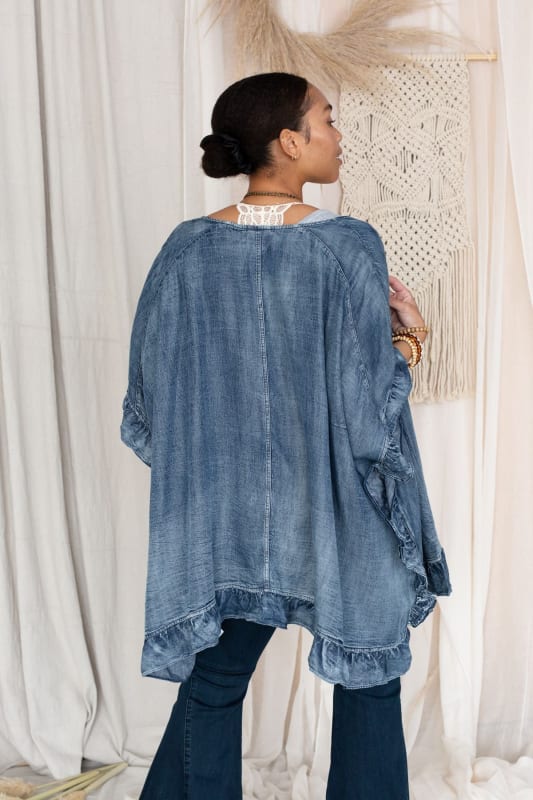 3BN Robbie Denim Jacket - Blue  |  Denim  - Three Bird Nest