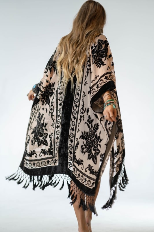 Crushin' On You Velvet Kimono - Black  |  Kimonos  - Three Bird Nest