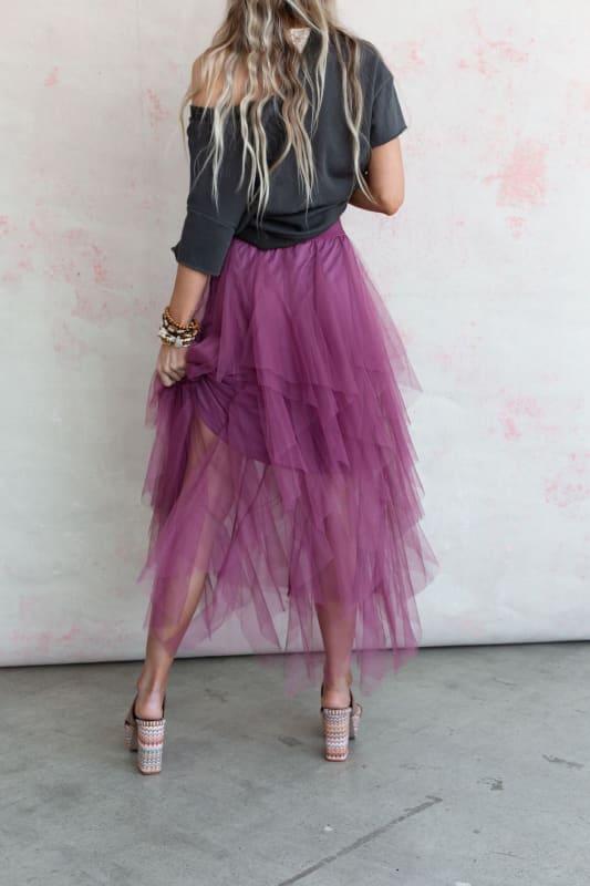 Boho Ballerina Skirt - Mauve  |  Bottoms  - Three Bird Nest