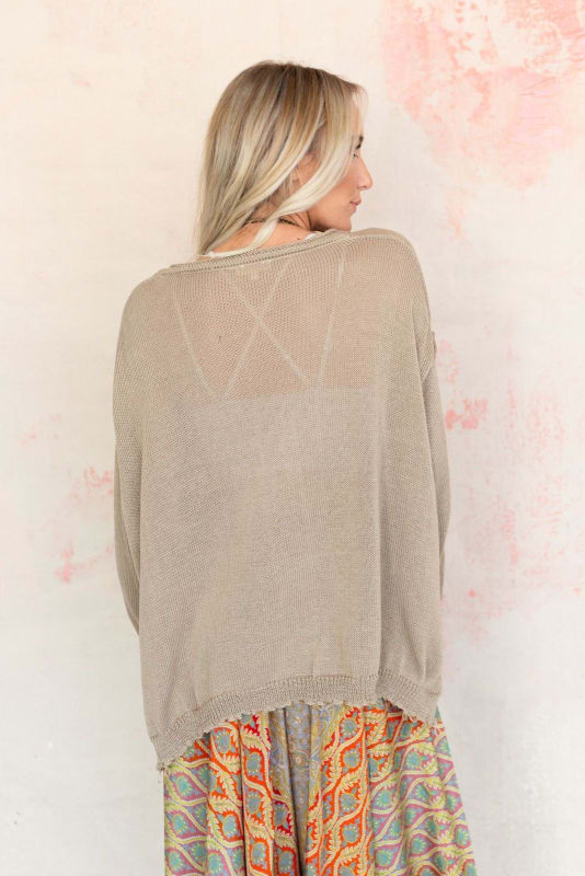 Billowy Day Sweater - Olive  |  Sweaters  - Three Bird Nest