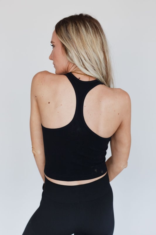 High Neck Racerback Brami - Black  |  Intimates  - Three Bird Nest